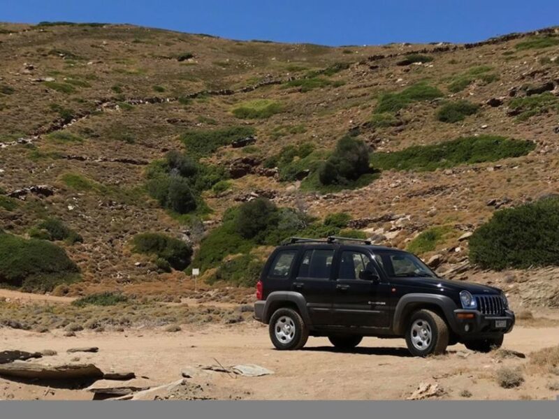 Achla Beach and Gria Lighthouse Off-Road Tour - Starting Location and Route