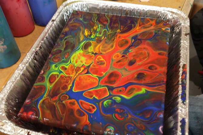 Acrylic Pour Painting Class in Estes Park, Colorado - Class Structure