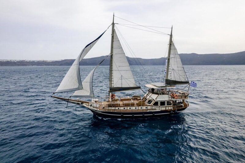 Adonis Luxury Schooner Santorini Full Day Cruise - Itinerary Overview