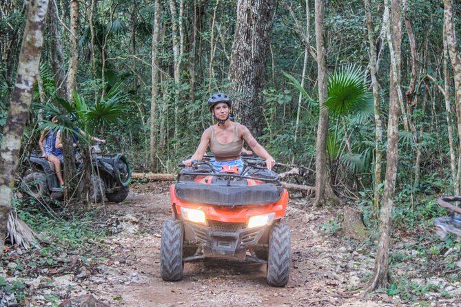 Adrenaline Day in Cancun, Atvs, Ziplines and Cenote Experience in the Best Park! - Refreshing Cenote Swimming