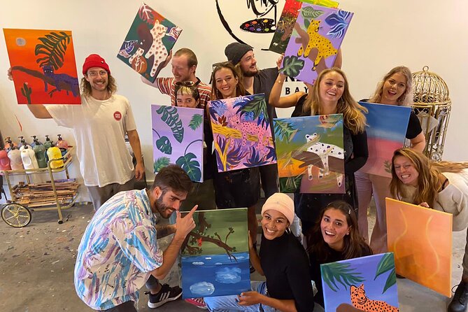Adults Art and Wine Class in Byron Bay - Meeting and Pickup Information