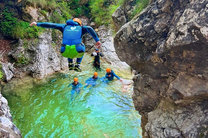 Adventure Canyoning Tour in the Fratarica Canyon - Bovec, Slovenia - Rappelling Down Waterfalls