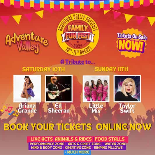Adventure Valley - Family Fun Fest - Festival Headliners