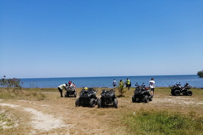 Adventures of Roatan ATV Pineapple Beach Break - Preparing for the ATV Ride