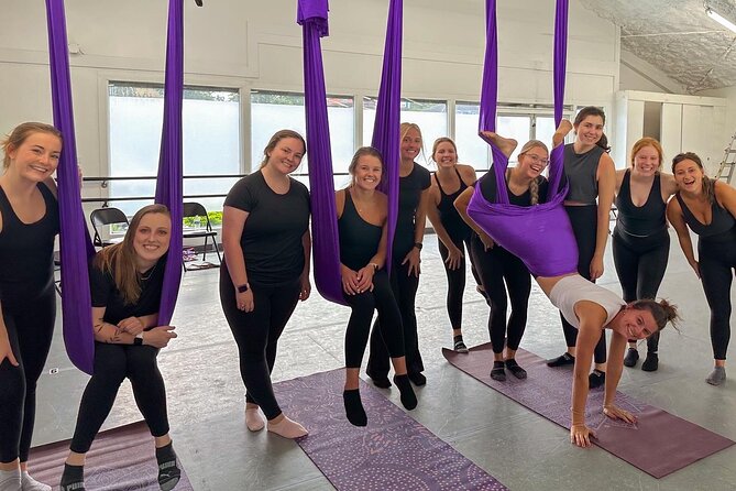 Aerial Yoga in Savannah - Preparing for the Class
