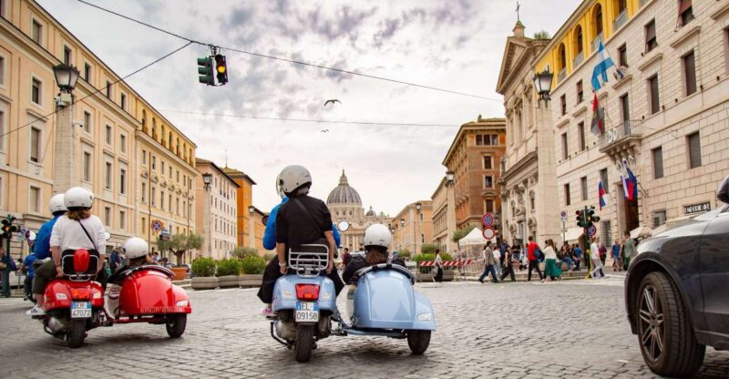 Afternoon Vespa Sidecar Tour With Gourmet Gelato Stop - Experience Highlights