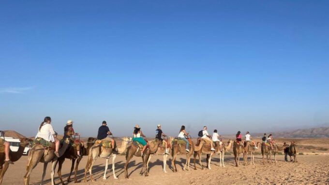 Agafay Desert Camel Ride Sunset Tour With Dinner Show - Frequently Asked Questions