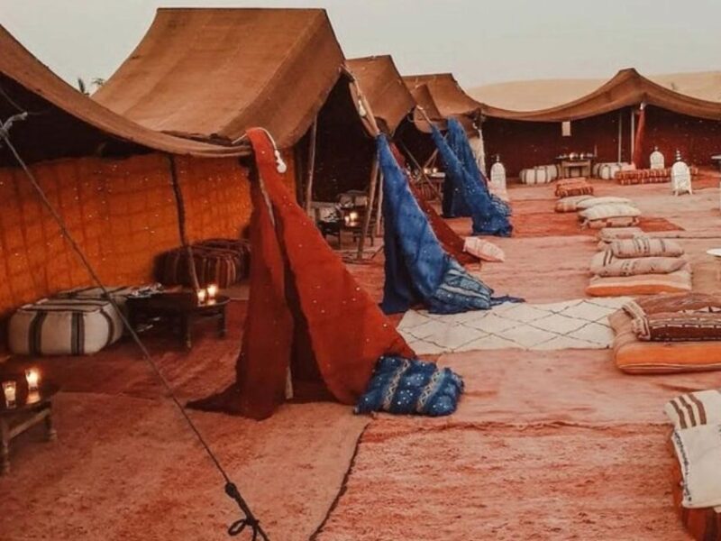Agafay Desert Camel Ride With Dinner And Sunset Spectacle - Scenic Desert Landscape