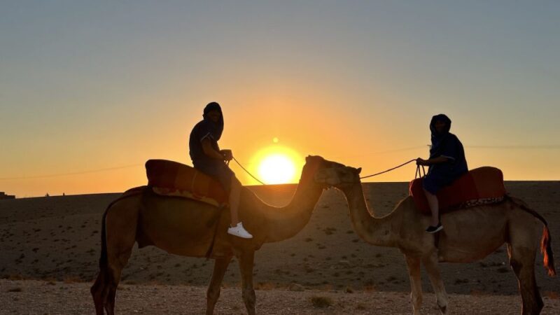 Agafay Desert Sunset Camel Ride Half Day Tour From Marrakech - Pickup and Transportation