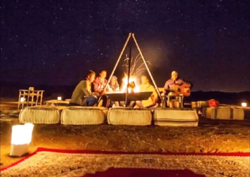 Agafay Desert Sunset Dinner & Berber Campfire (Vegan Option) - Itinerary Details