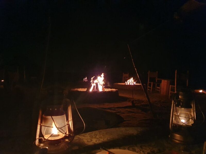 Agafay Experience : Dinner With Sun Set Camel or Quad Ride - Dining Setup and Ambiance