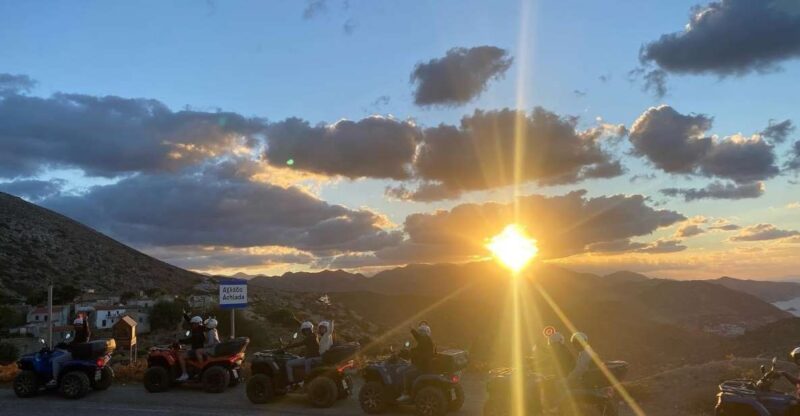 Agia Pelagia: Sunset Quad Trip With Local Products Tasting - Highlights of the Experience