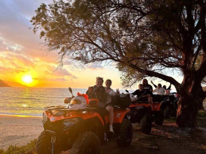 Agia Pelagia: Sunset Quad Trip With Local Products Tasting - Cancellation and Liability Policy