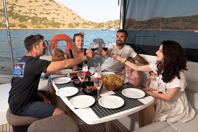 Agios Nikolaos Evening Catamaran Cruise in Mirabello With Dinner - Reviews and Ratings