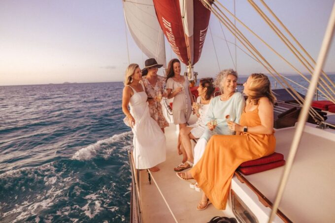 Airlie: Adults Only Sunset Sail With Aperol Spritz/Antipasto - Vessel and Unique Selling Point