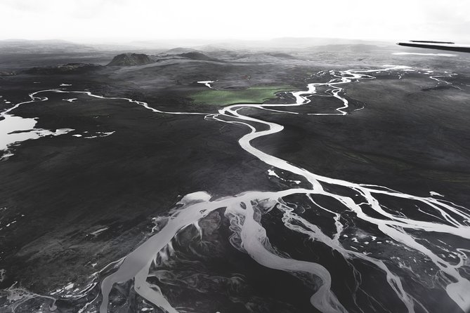 Airplane Tour Over Black Sands and Riverbeds From Skaftafell - Aerial Views of Icelands Stunning Landscape