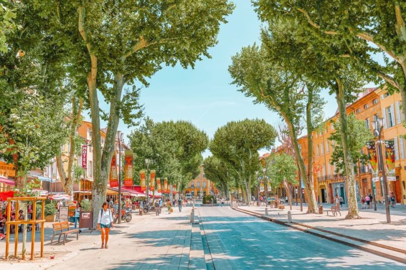 Aix-En-Provence: Guided Driving Tour With Hotel Transfer - Stroll Cours Mirabeau