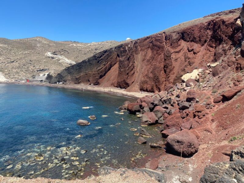 Akrotiri Excavations and Red Beach Return Transfers - Red Beach Photography Spot