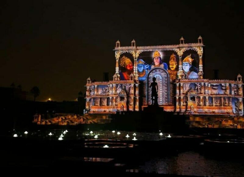Akshardham Temple light, water show with Old/New Delhi Tour - Key Points