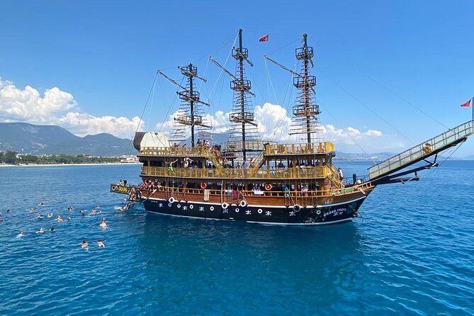 Alanya Grand Pirate Boat Tour With Lunch, Soft Drinks & Transfer - Meeting and Pickup