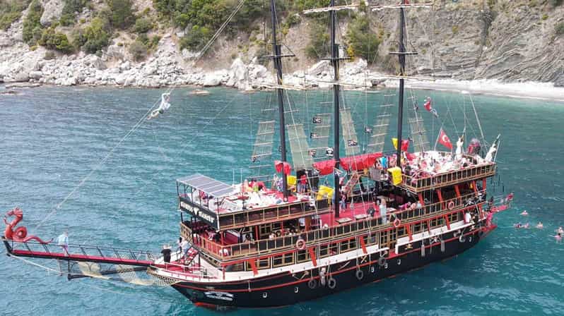 Alanya: Pirate Boat Trip With Optional Pick up and Lunch - Key Points