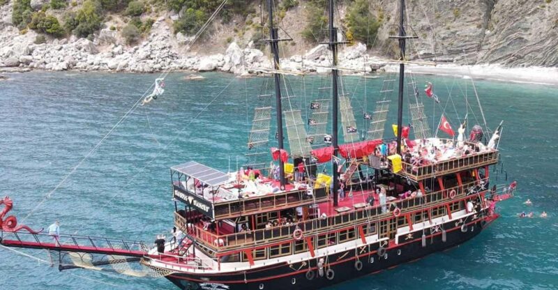 Alanya: Pirate Boat Trip With Optional Pick up and Lunch - Pickup and Accessibility