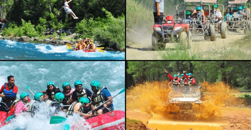 Alanya: Rafting, Zipline, Quad, Buggy, Jeep Tour With Lunch - Rafting Experiences