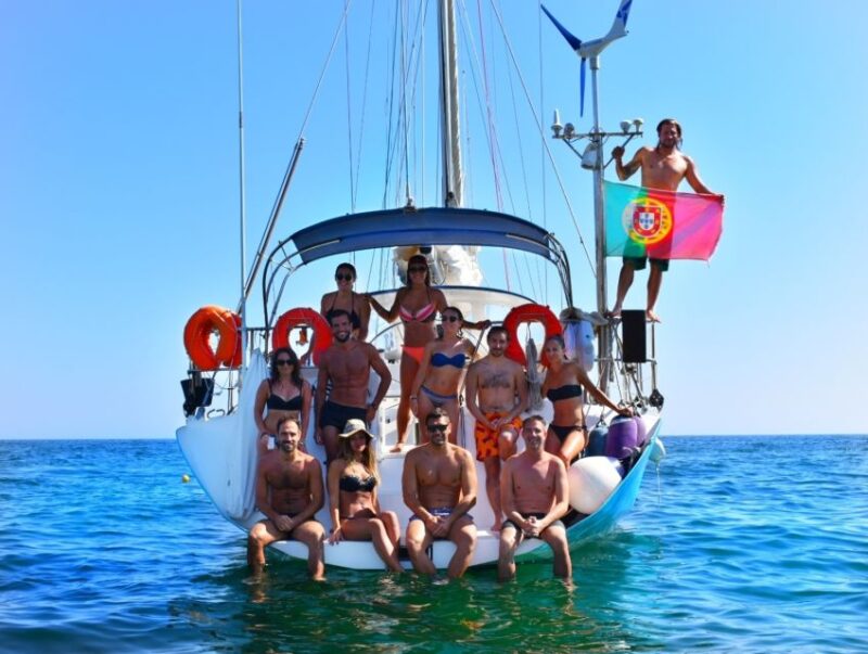 Albufeira: Sailing Boat Cruise BBQ & Open Bar on the Beach - Inclusions