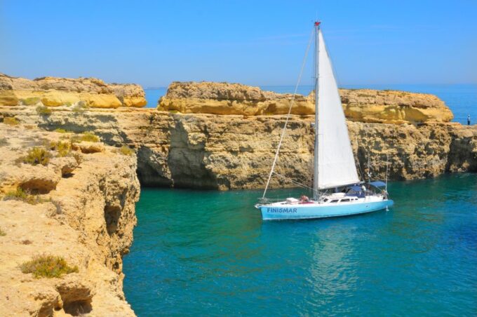 Albufeira: Sailing Boat Cruise BBQ & Open Bar on the Beach - Cruise Route and Sights