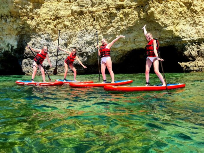 Albufeira: Stand Up Paddle Lesson and Coastal Tour - Safety and Equipment
