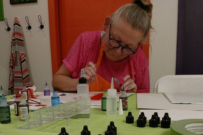 Alcohol Ink Landscape Art Class in Estes Park - Whats Included