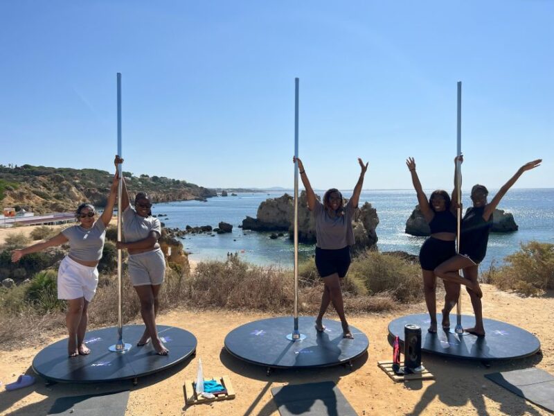 Algarve: Ocean View Pole Dance Experience With Prosecco - Included Features and Equipment