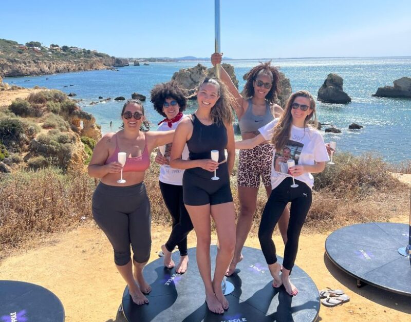 Algarve: Ocean View Pole Dance Experience With Prosecco - Open Prosecco Bar