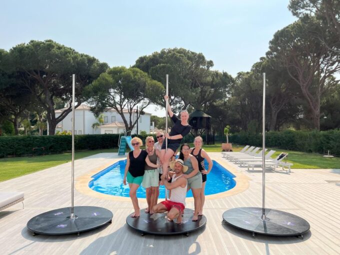 Algarve: Ocean View Pole Dance Experience With Prosecco - Aerial Hoop
