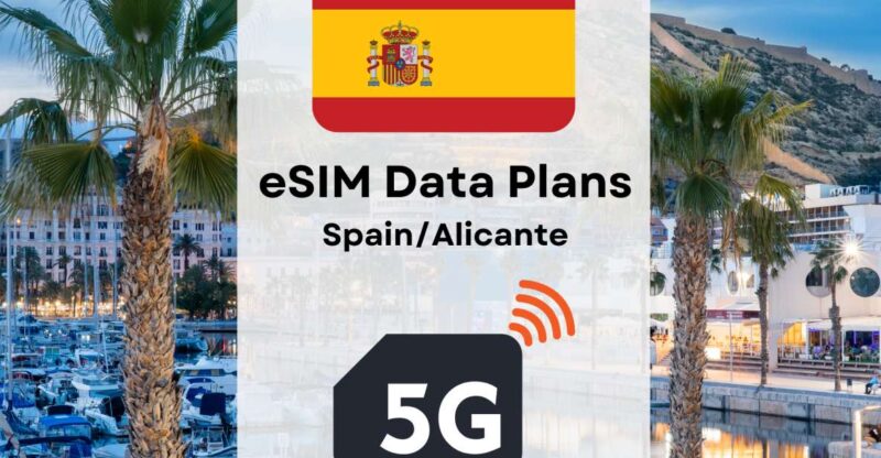 Alicante: Esim Internet Data Plan for Spain High-Speed 5G/4G - Activation Process