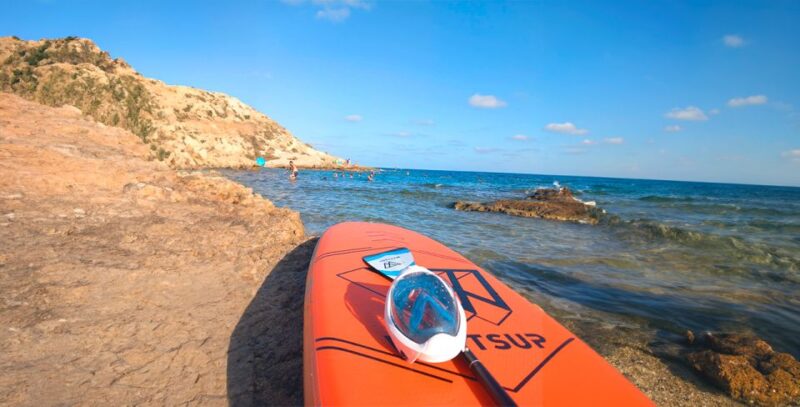 Alicante: Snorkel Cove on E-Bike Tour and Paddle Surf - Paddle Surfing on Shimmering Waters