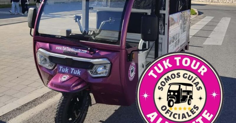 Alicante: Tuk Tuk Tour Electric 60 Minutes Electric - Key Points