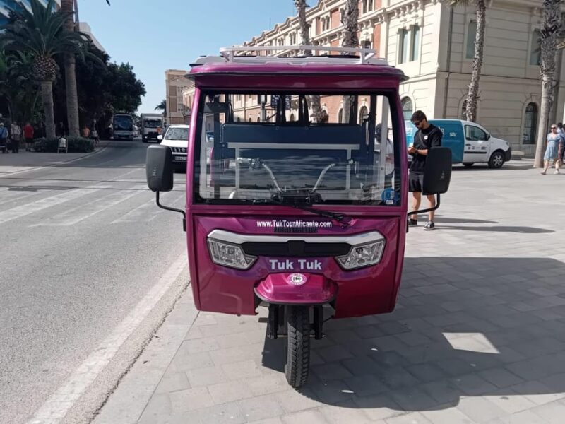 Alicante: Tuk Tuk Tour Electric 60 Minutes Electric - Booking Information