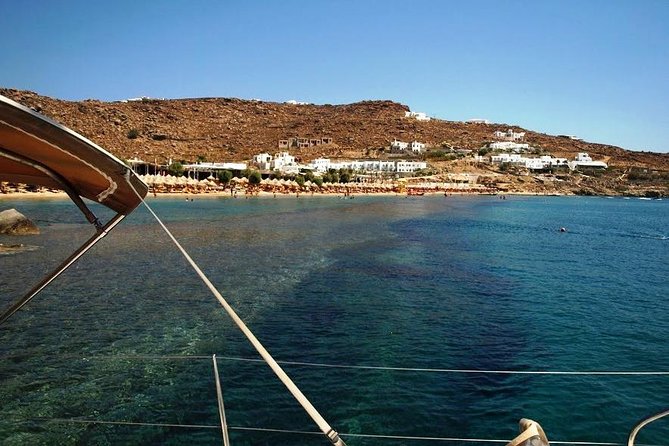 All Included Mykonos South Beaches, Rhenia and Delos Islands (Free Transfers) - Relaxing and Swimming in Blue Waters