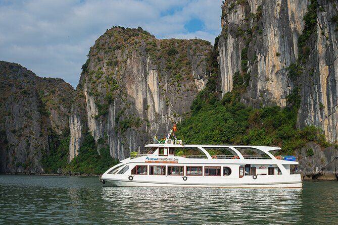 Alova Premium Cruise Halong Deluxe Day Tour with Transfer & Meal - Key Points