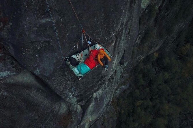 Alpine Cliff Camping 1000ft Off the Ground in Index WA - Breathtaking Sunrise Views