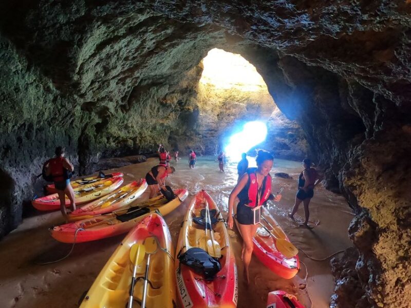 Alvor: Explore Caves Boat and Kayak Tour - Itinerary