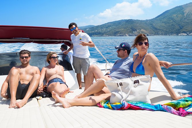 Amalfi Coast Boat Tour With Pickup From Sorrento Area Hotels - Key Points
