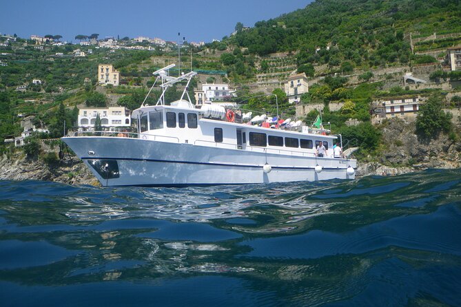 Amalfi Coast by Boat With Aperitif, Lunch and Sea Breaks - Key Points