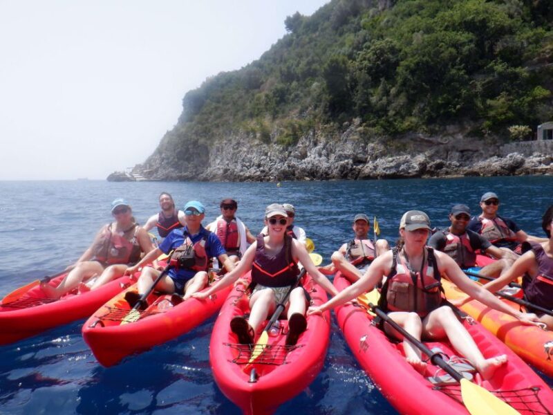 Amalfi: Kayak & Snorkeling Tour,Sea Caves and Natural Arches - Safety and Health Considerations