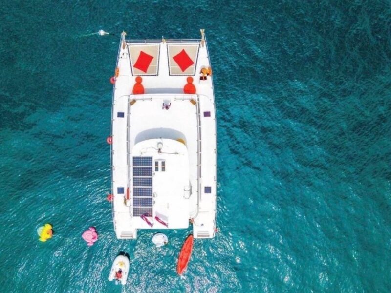 Amazing Coral Island & Sunset Dinner With Power Catamaran - Key Points