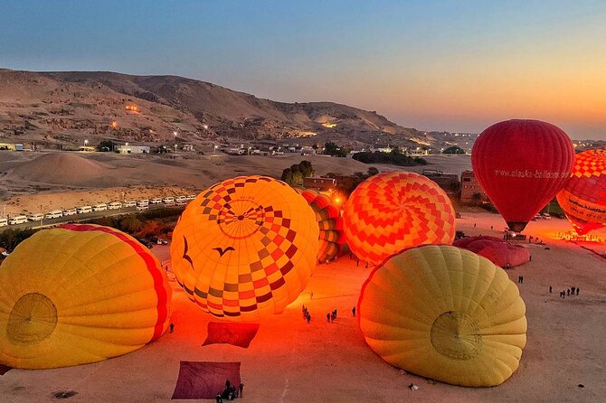 Amazing Hot Air Balloon Ride in Luxor - Capturing the Sunrise Over Luxor