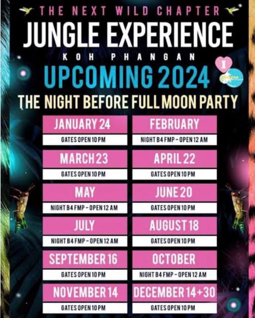 Amazing Party at Ko Phangan Jungle Experience - Important Information