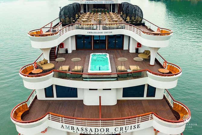 Ambassador Cruise The Largest Day Cruise in Halong Bay - Memorable Experiences Along Heritage Line