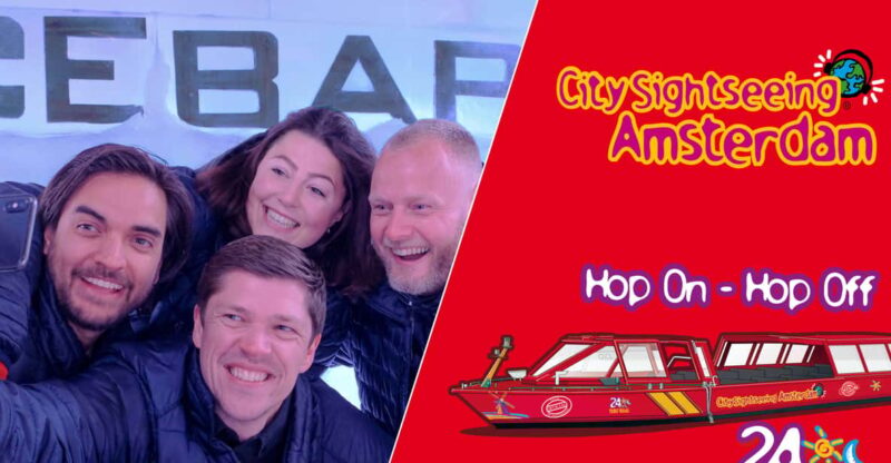 Amsterdam: 24-Hour Hop-On Hop-Off Boat and XtraCold Icebar - Boat Route and Schedule